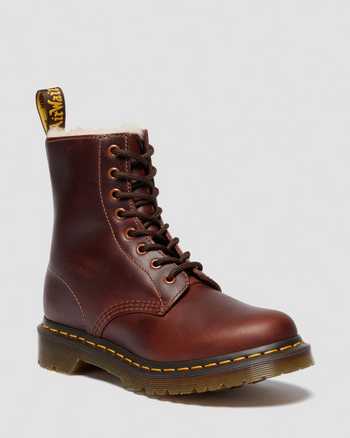 1460 Women's Faux Fur Lined Lace Up Boots
