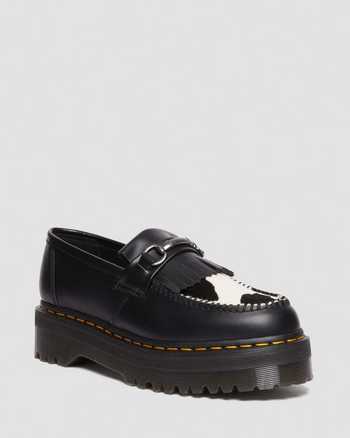 Adrian Snaffle Hair On & Leather Cow Print Kiltie Loafers
