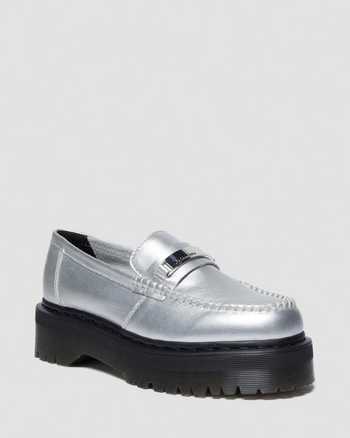 Adrian Metallic Tumble Loafers