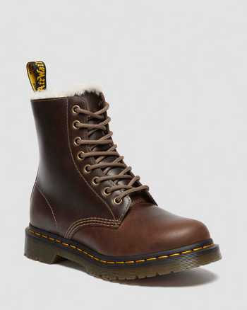1460 Women's Faux Fur Lined Lace Up Boots