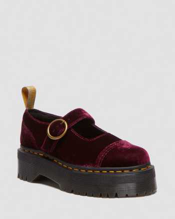 Addina Vegan Velvet Mary Jane Shoes