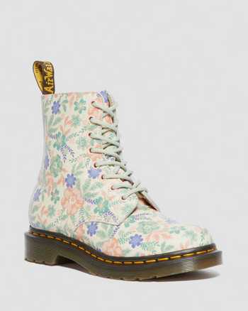 1460 Pascal floral reclaimed leather boots
