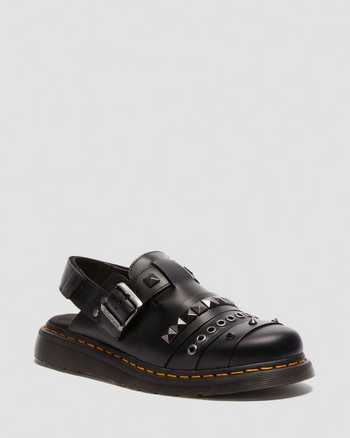 Jorge II Hardware leather mules
