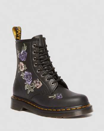 1460 Vonda floral reclaimed leather boots