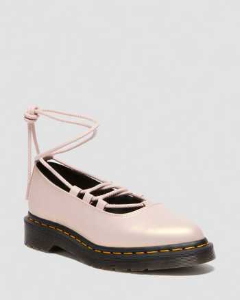 Elphie II iridescent leather ballet flats