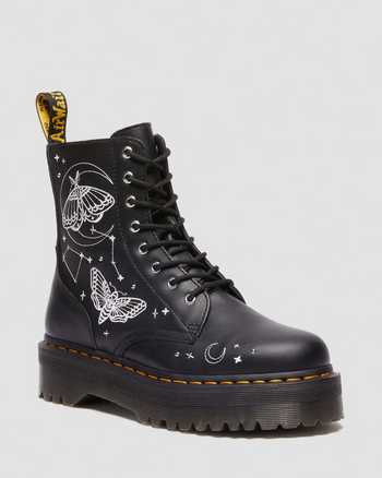 JADON CELESTIAL MOTH EMBROIDERED PLATFORM BOOT