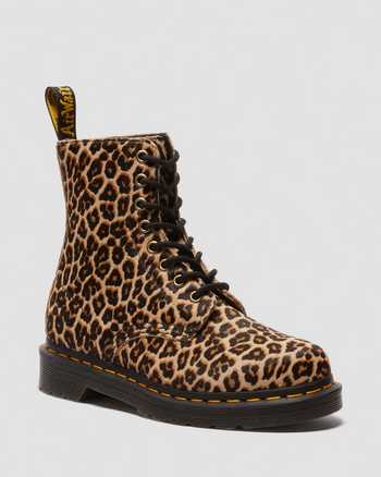 1460 leopard leather boots